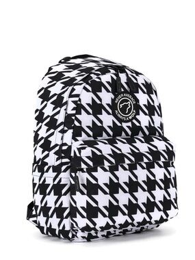 Black & White Houndstooth Backpack